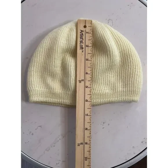 Jean-Charles Brosseau VINTAGE knit cap beanie Vanilla Cream - Picture 6 of 9